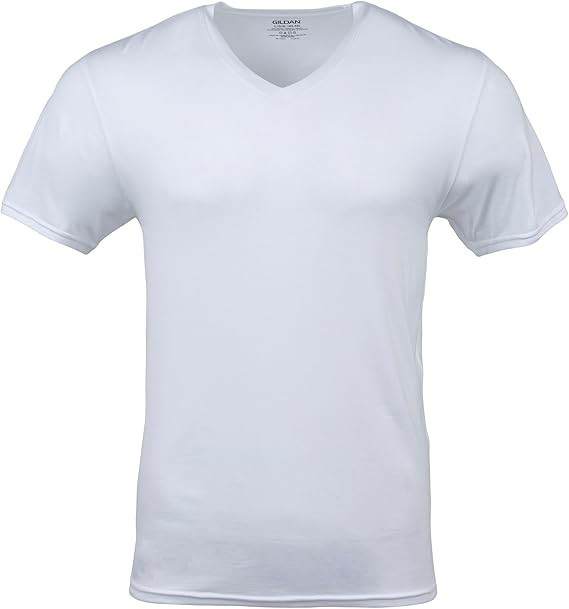 6 Pack Gildan Men's Crew T-shirts, Multipack, Style G1100, White gallery