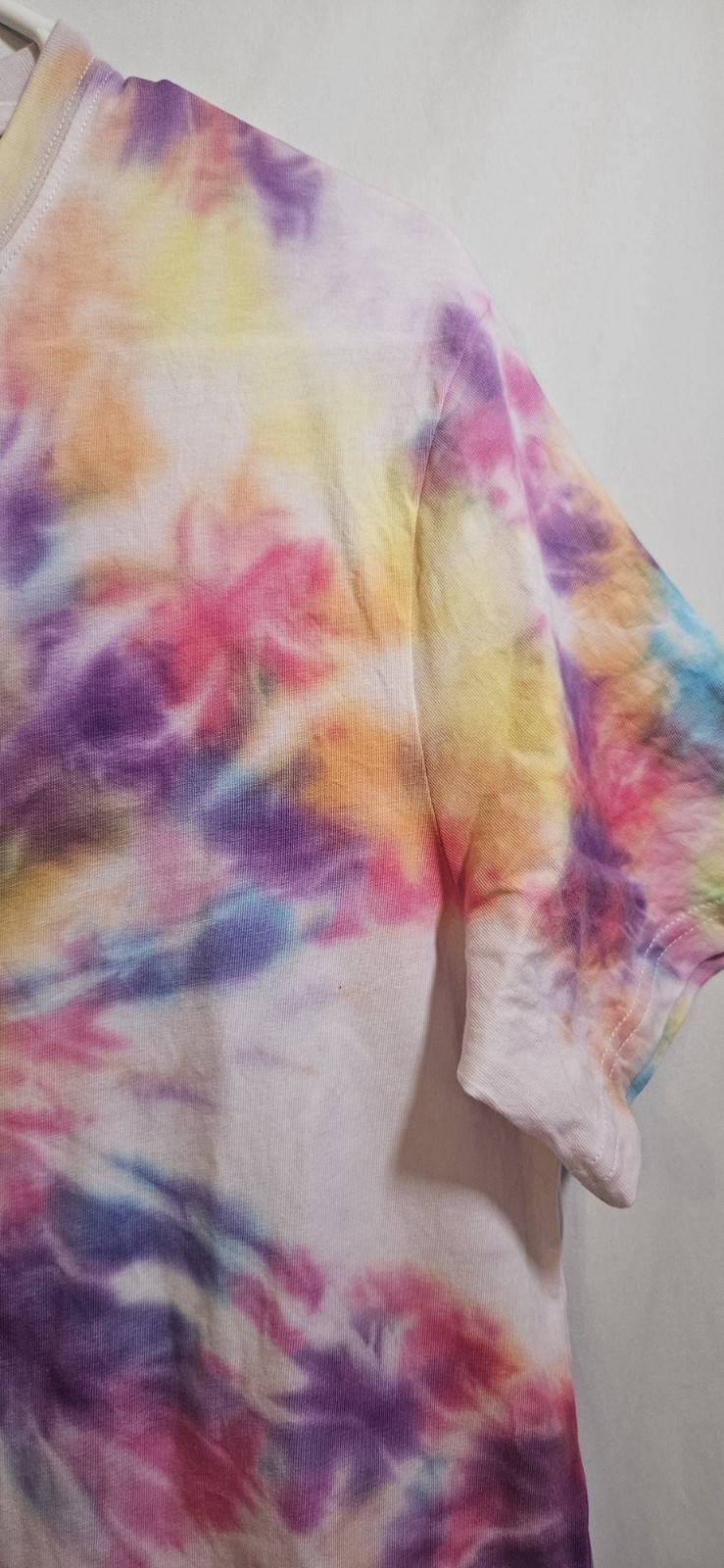 Handmade Kaleidoscope Tie Dye Shirt Size M Men's Wrangler Cotton Short Sleeve gallery