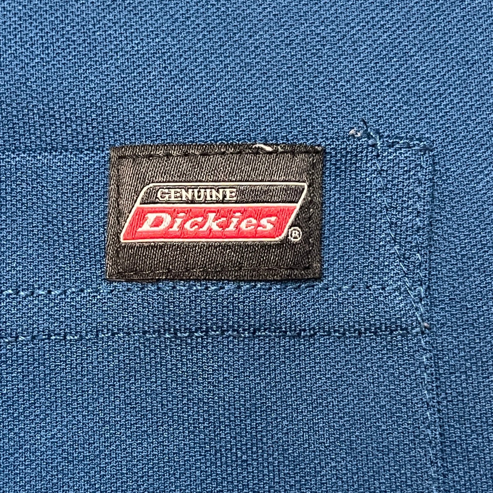 Dickies Shirt Mens Large Blue Genuine Long Sleeve Pocket Performance Tee 5940 gallery