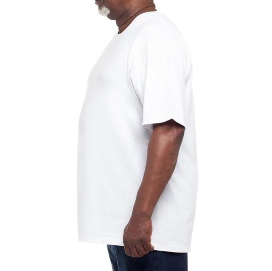 Kirkland Signature Men’s Heavyweight Crew Neck Tee 6-pack Cotton White XL NIB gallery