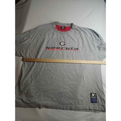 Starter Team Georgia Bulldogs Long Sleeve T-Shirt Gray Mens 3XL NCAA Fan Gear