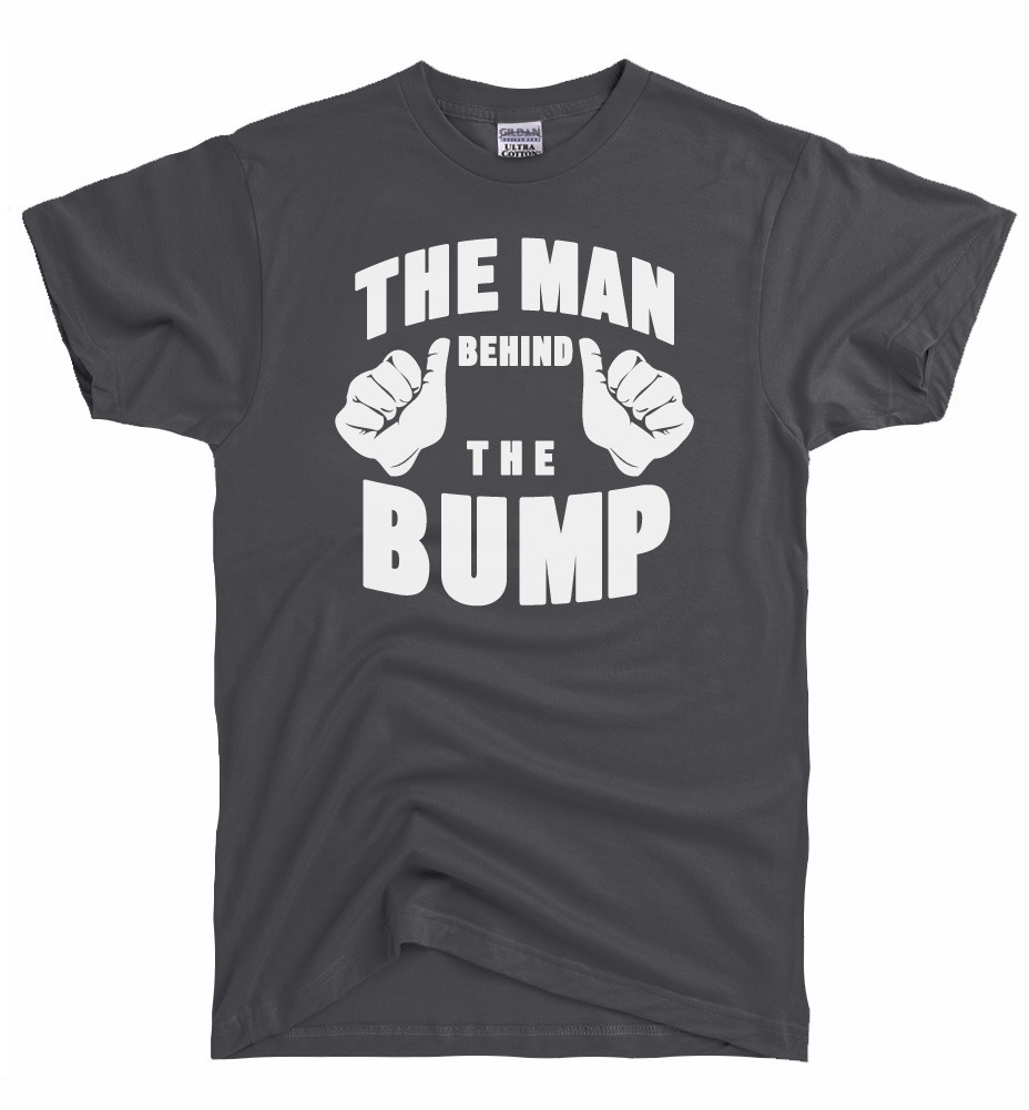 The Man Behind The Bump newborn baby #1 dad pregnant maternity super T-Shirt gallery