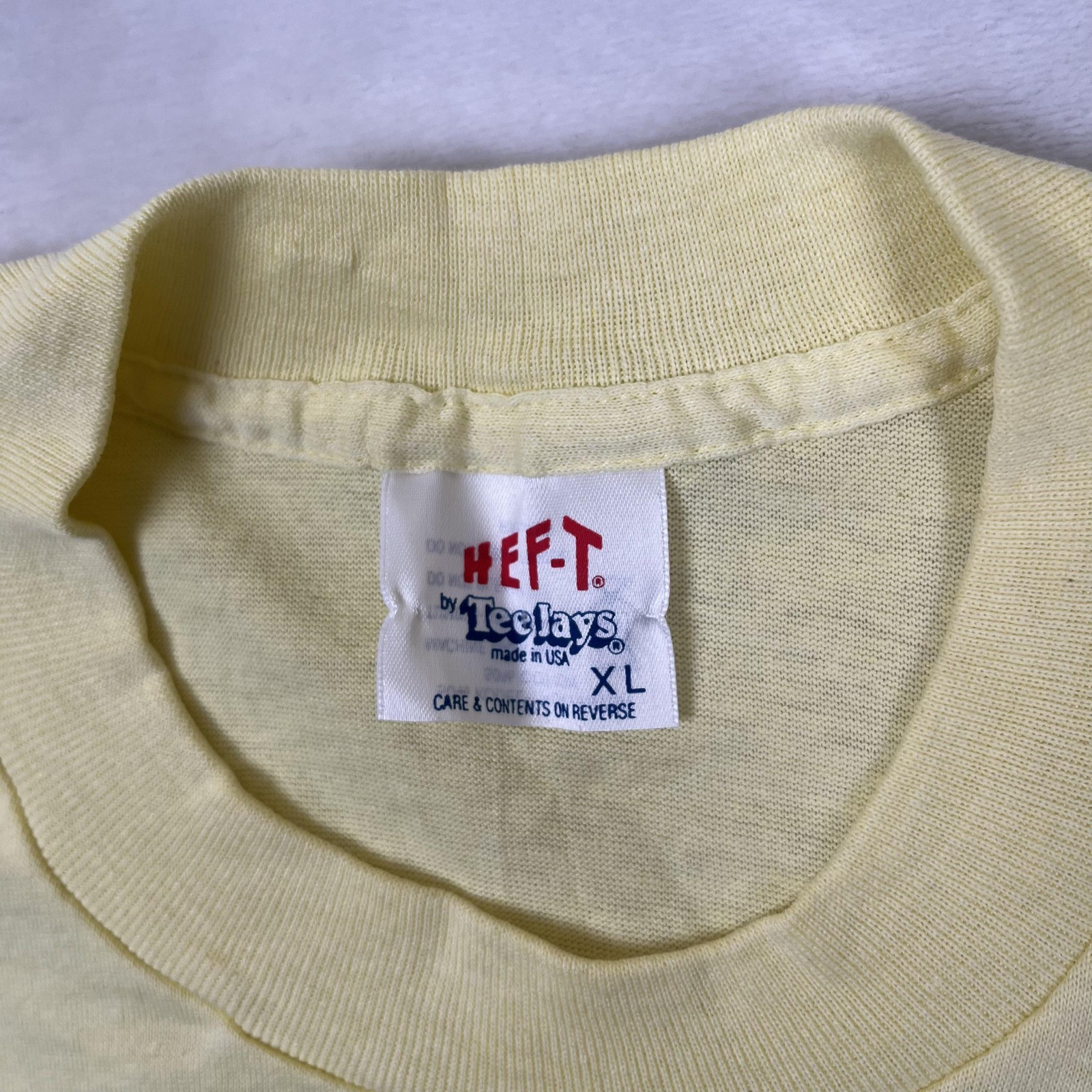 Vintage Koala Surf T-Shirt Mens XL Yellow Beach Graphic USA 80s Tee-Jays gallery