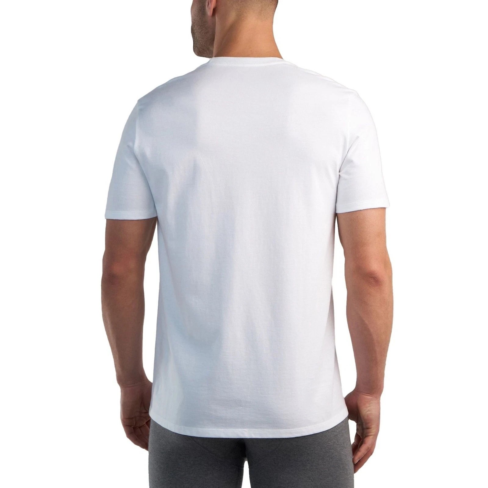 Kirkland Signature Men's Lightweight Cotton Crew T-Shirts | 6-Pack | White | XL gallery