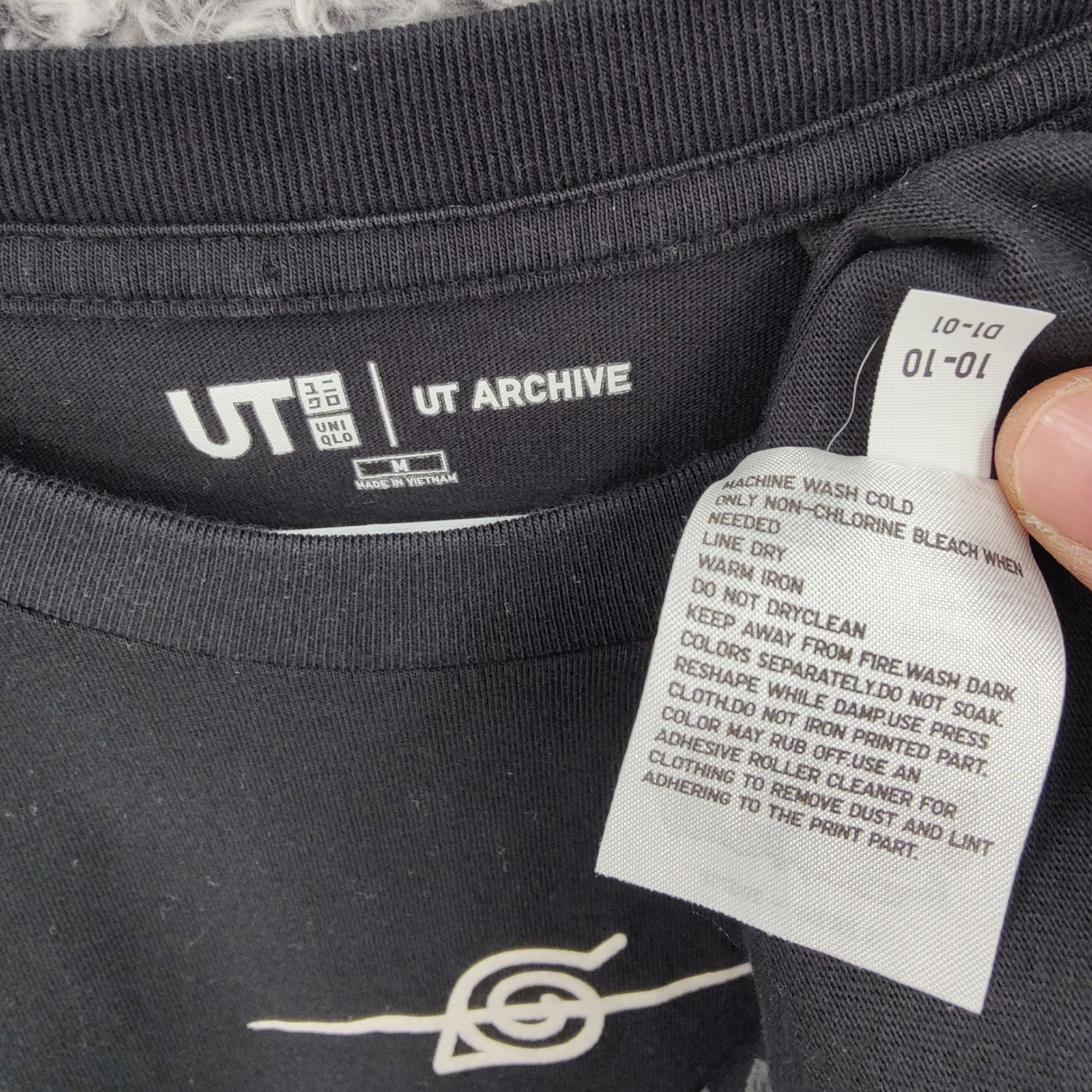 Uniqlo Mens Akatsuki Naruto Anime Streetwear Shippuden Graphic Tee M Black UT gallery