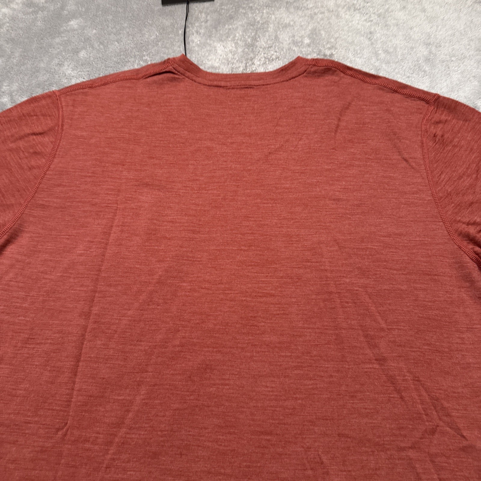 NWT Woolly Shirt Mens XL Red Merino Wool Short Sleeve V-Neck Tee Base Layer gallery