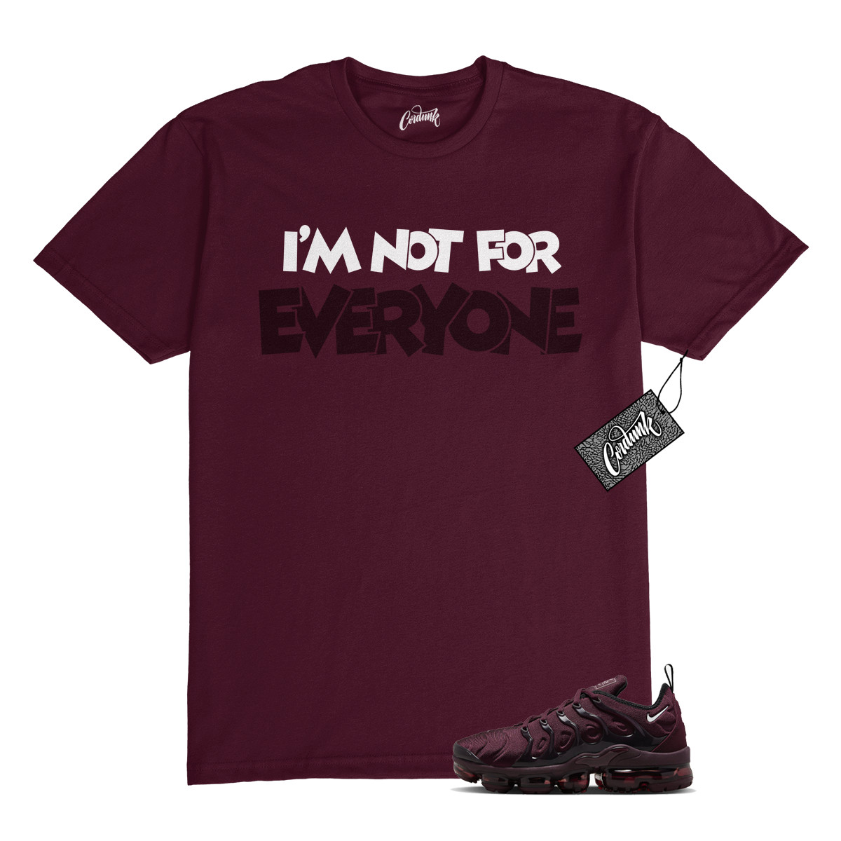 VaporMax Night Maroon Burgundy Cedar White Black Plus Air T Shirt Match N4E gallery