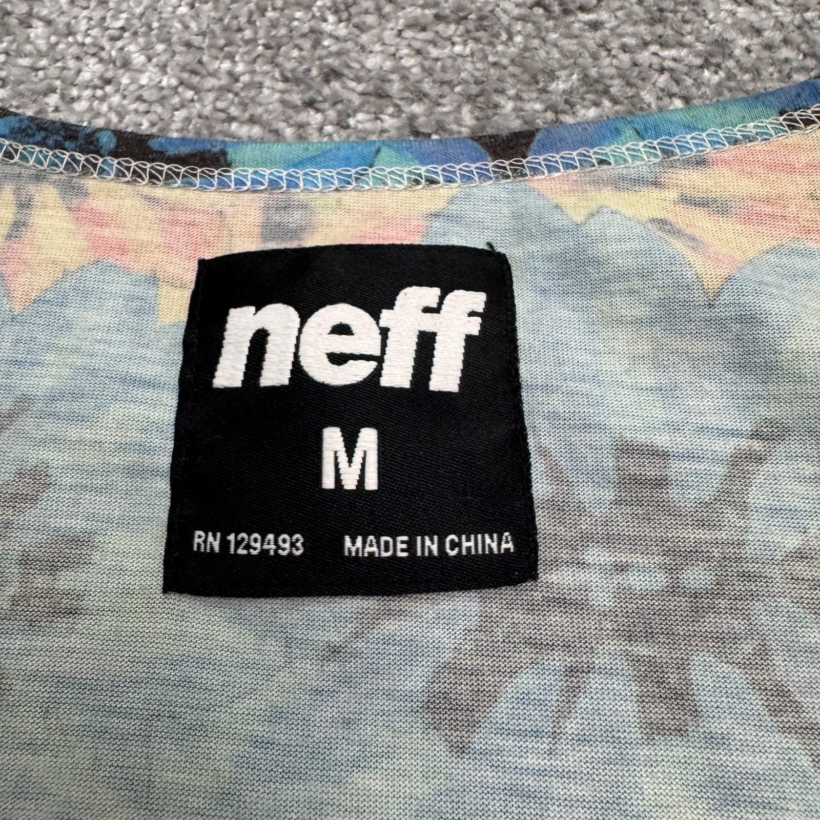 Neff Floral Tropical Summer Tank Top Mens Medium Multicolor Polycotton Hawaiian gallery