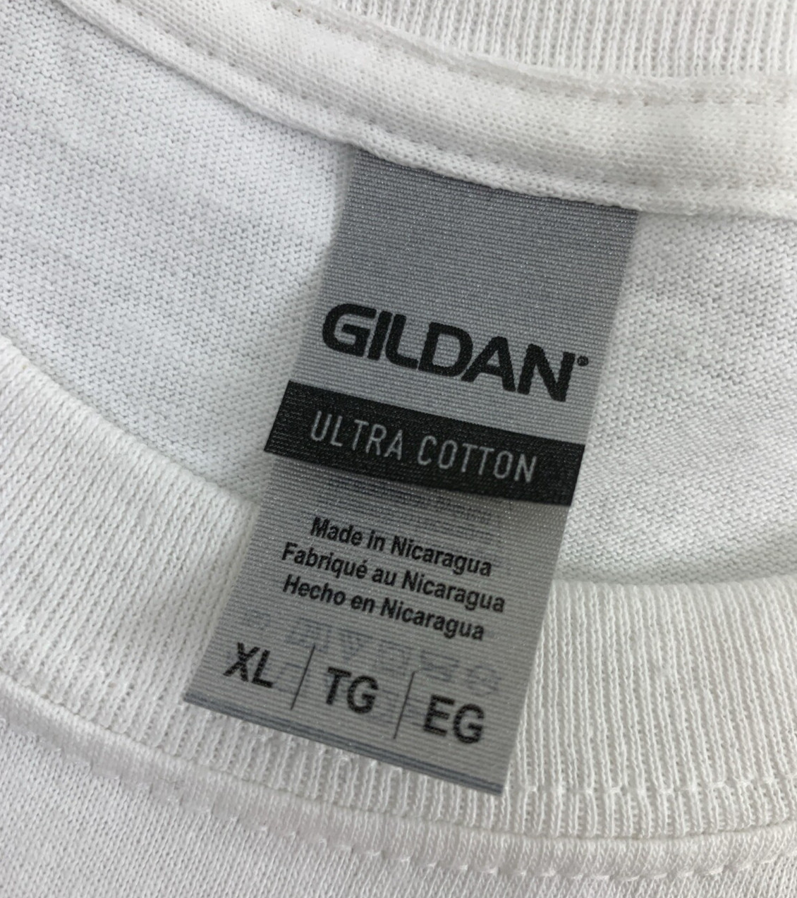 Gilden Ultra Cotton T-Shirt White Tee Lot Of 2 Short Sleeves Crewneck Mens XL gallery
