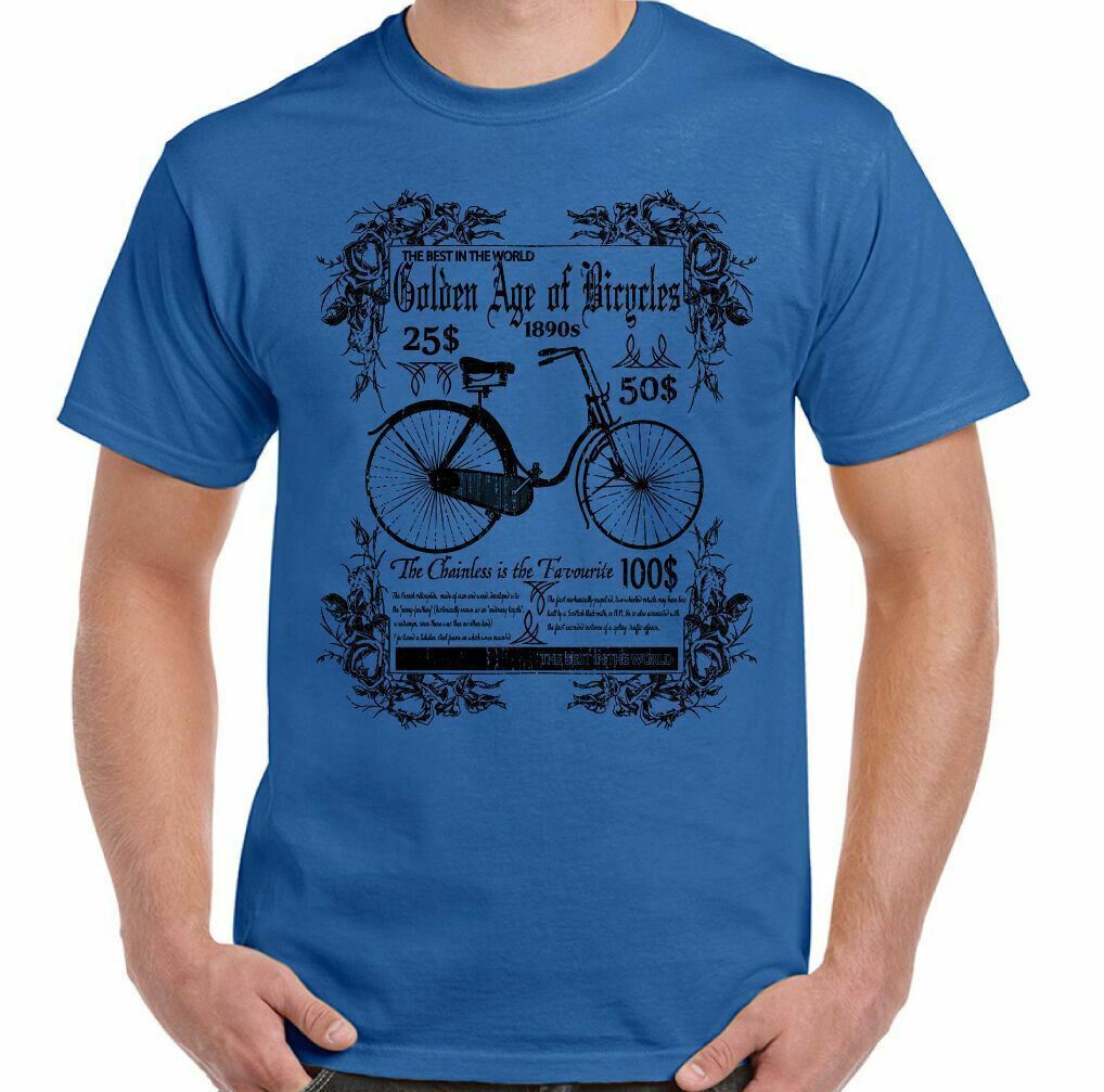 THE Golden Age Of Bicycles Mens Funny Cycling T-Shirt Bike Cycle MTB Road Racer gallery