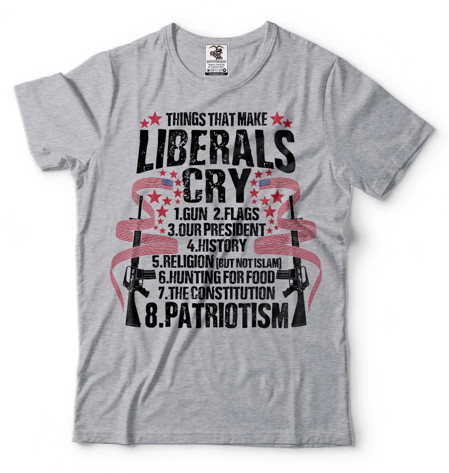 Things That Make Liberals Cry Shirt Anti Liberal Shirt Pro Gun Patriotic Tee gallery