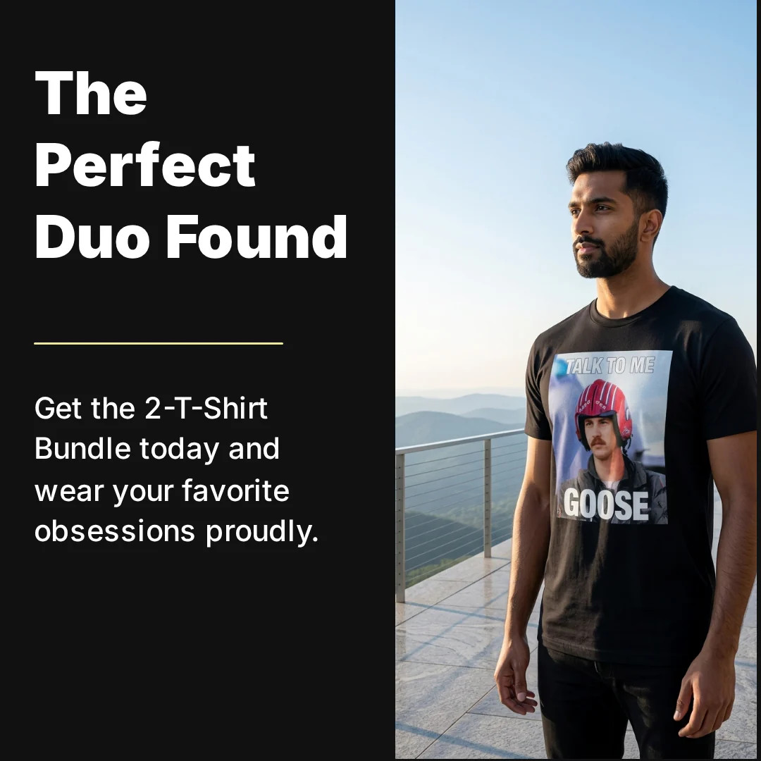 Men's Tee Themed Graphic T-Shirt 2-Pack Bundle | Choose Your Vibe & Size gallery