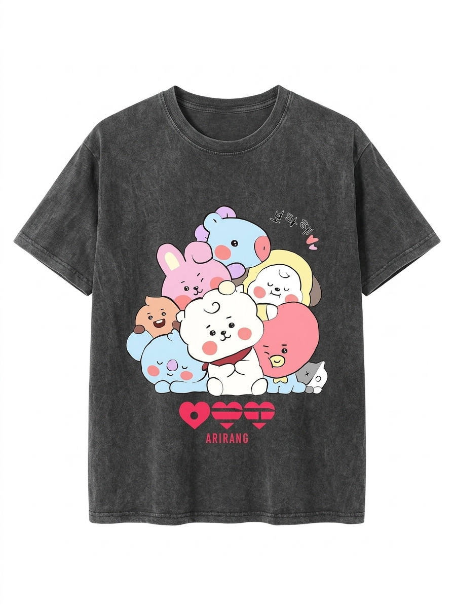 BT21 Chibi World Tour T-Shirt, Bangtan 2026 Concert Sweatshirt, Merch Hoodie for gallery