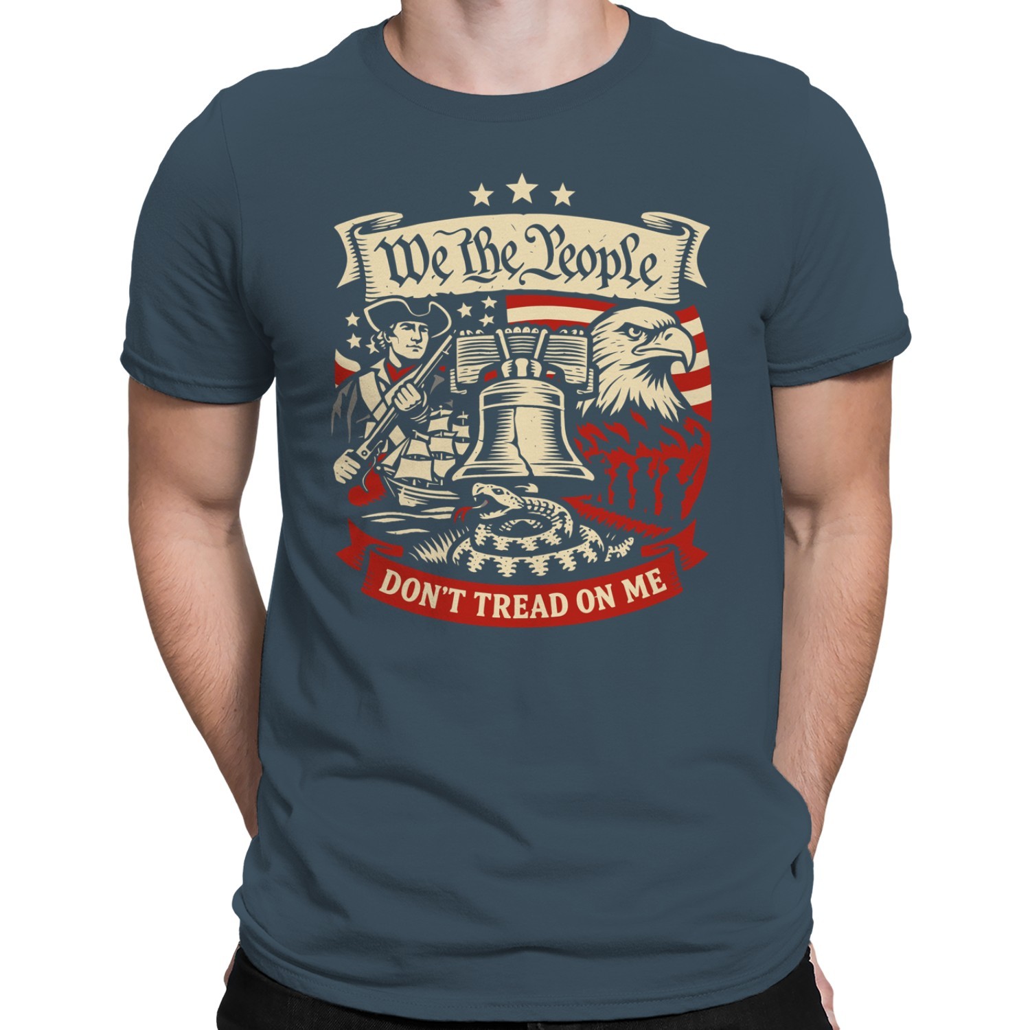 We The People Don't Tread On Me Men's T-shirt gallery