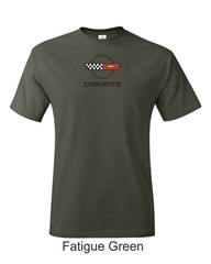 Vintage C4 Corvette Emblem Printed on Men’s Shirt. FREE SHIPPING !!!