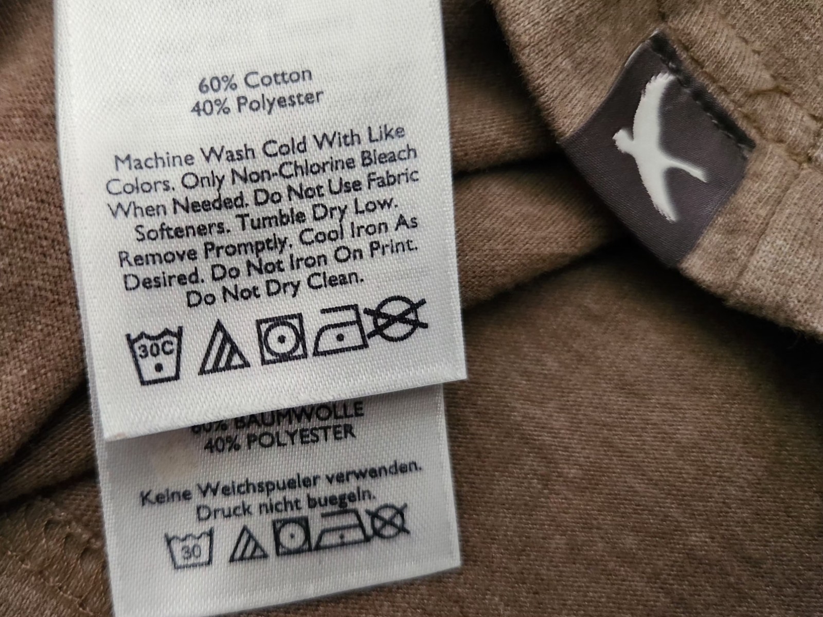 Size XLT EDDIE BAUER LEGENDWASH Brown Mens Long Sleeve Pullover Crew Shirt gallery