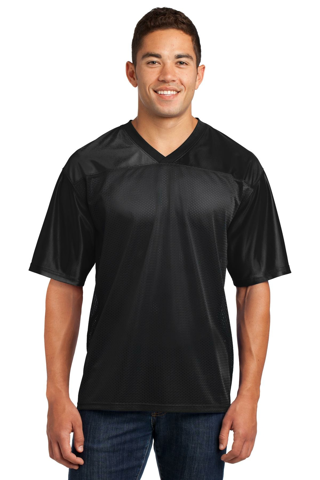 Sport-Tek Mens Short Sleeve PosiCharge Replica V-Neck Jersey ST307 gallery