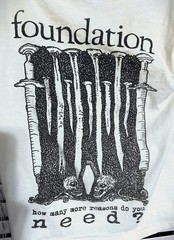 Foundation Hardcore Band Pale Yellow T-Shirt Straight Edge Size Small