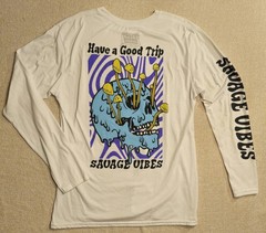 Fresh Laundry Savage Vibes Long Sleeve T-Shirt Size L