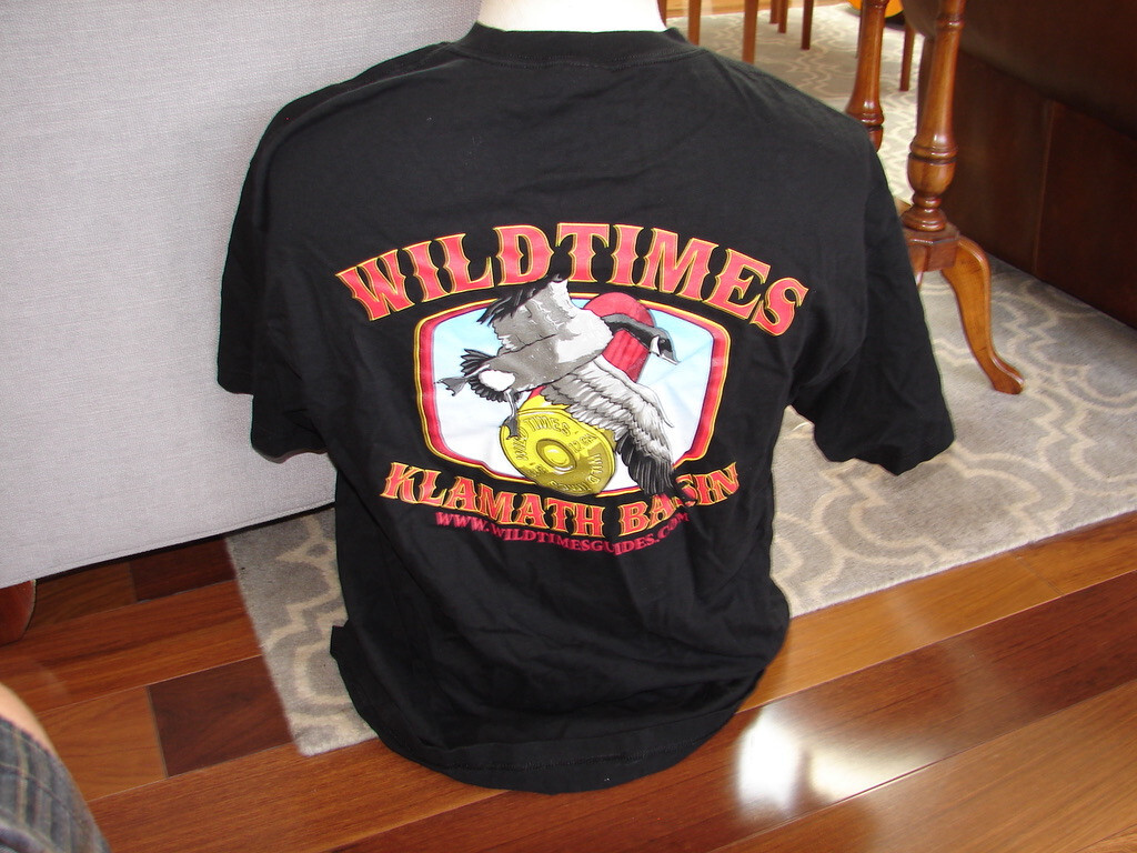 Wildtimes Klamath Basin Vintage T Shirt Oregon Duck Eagle Birds Size XL Black gallery