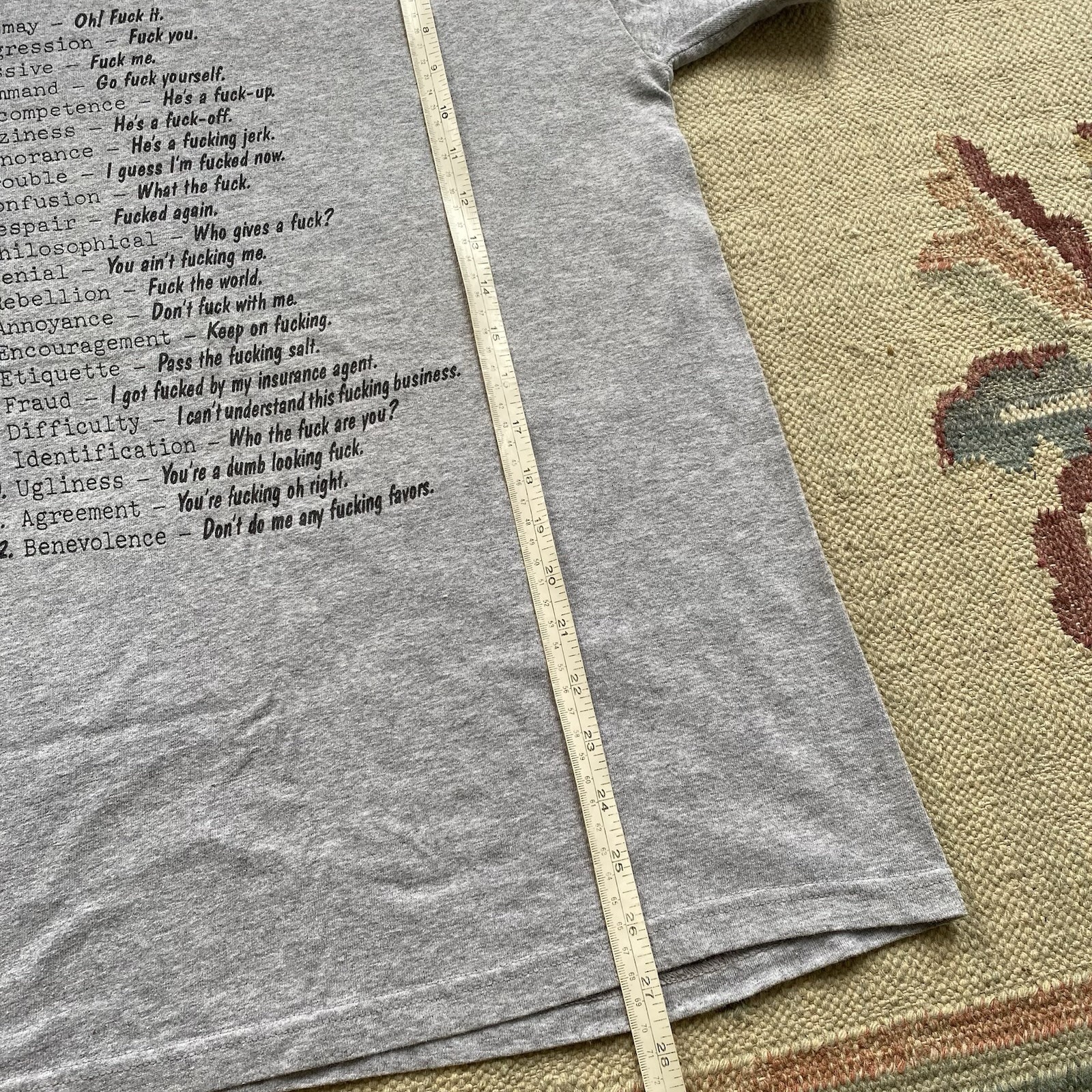 Vintage Y2K How to Use The F Word T Shirt Medium Older Brother Core Profanity gallery