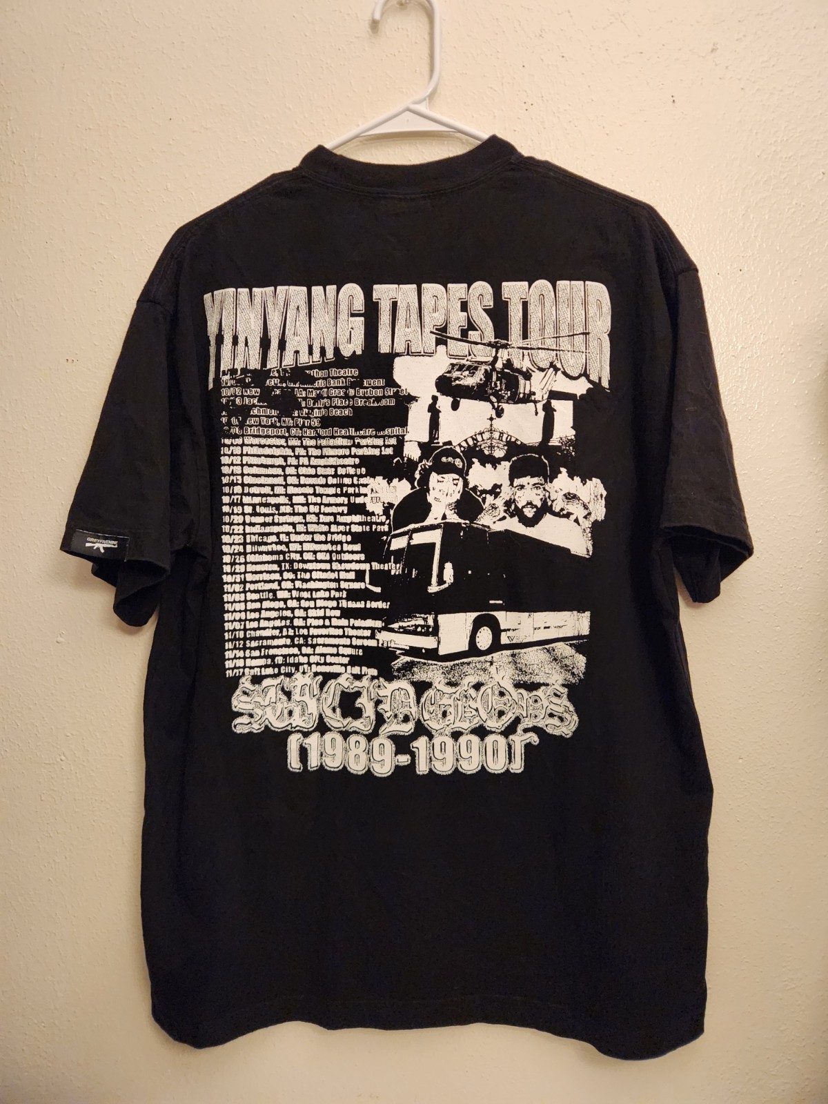 G59 $uicideboy$ YIN YANG TAPES Summer Season 1989-1990 TOUR Shirt Medium Black gallery