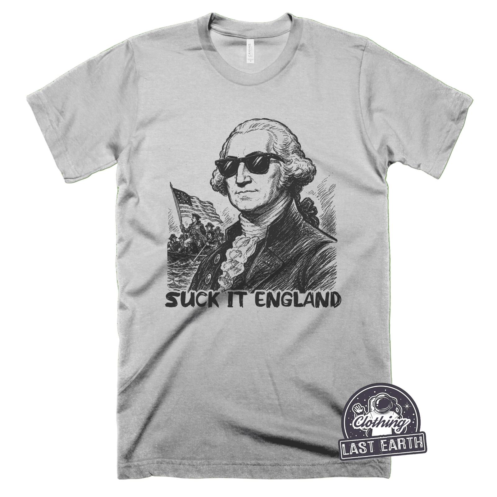 Suck It England T-Shirt Funny George Washington 1776 Patriotic USA Graphic Tee gallery
