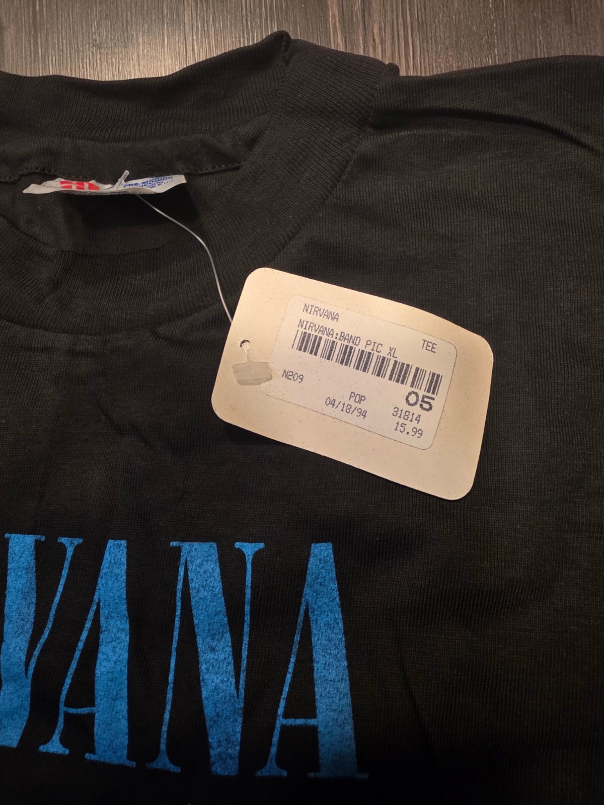 GRAIL Nirvana Band Pic Tee Hanes Size XL 1994 DEAD STOCK W/ Tags Never Worn RARE gallery
