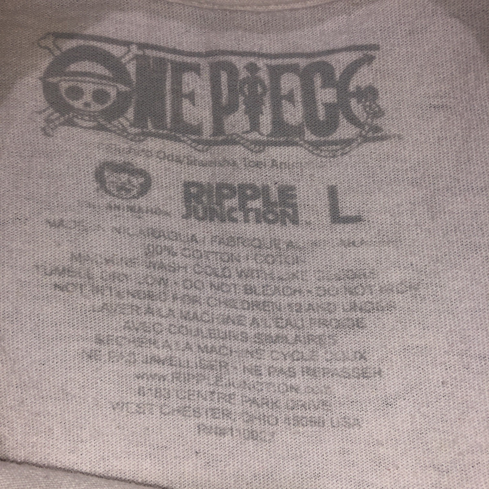 Anime One Piece Shirt Size Large Luffy Netflix Animation gallery