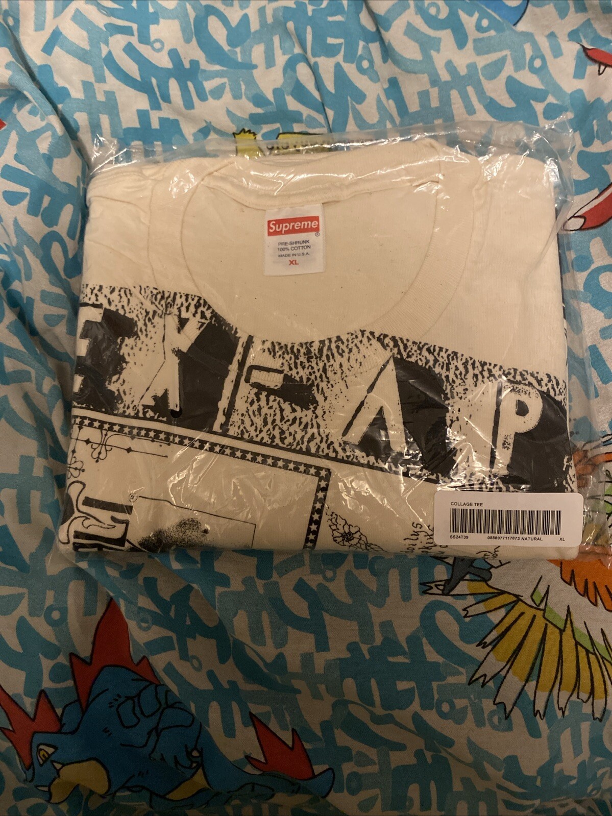 Supreme Collage Tee Natural XL SS24 Streetwear Photo Women's History Museum gallery