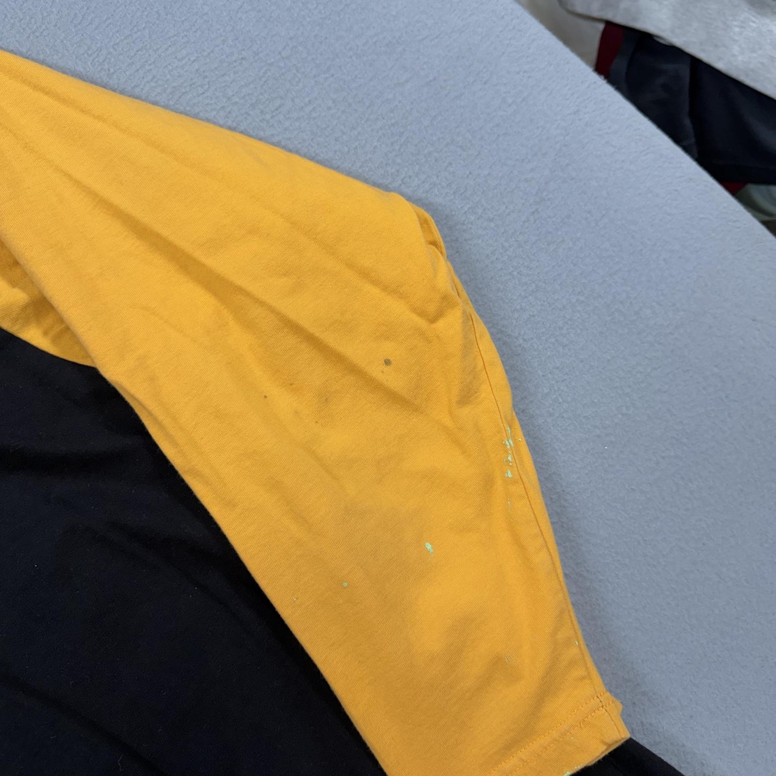 Marithe Francois Girbaud Shirt Mens 4XL Black Yellow Long Sleeve Graphic Logo gallery