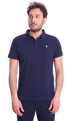 MENS SOLID COLOUR GREYHOUND LOGO TRUSSARDI POLO SHIRT – 52T00597