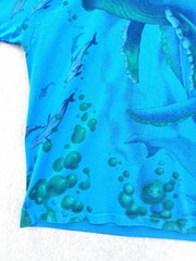 Vintage Single Stitch AOP All Over Print Whale Ocean Theme Men’s XL made USA