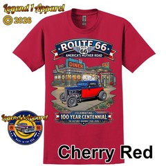 Route 66, 100 Year Centennial, 1932 Ford Coupe, T-Shirt