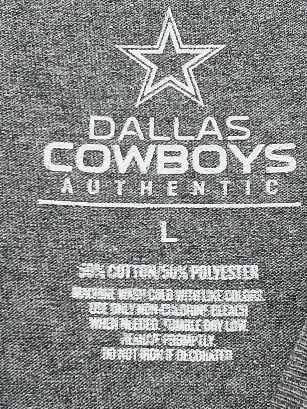 Dallas Cowboys Men's Heather Gray T-Shirt L Distressed 1960 Graphic 3067 gallery
