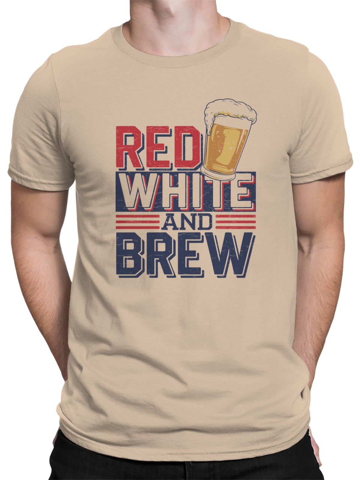 Red White and Brew Men's T-shirt gallery