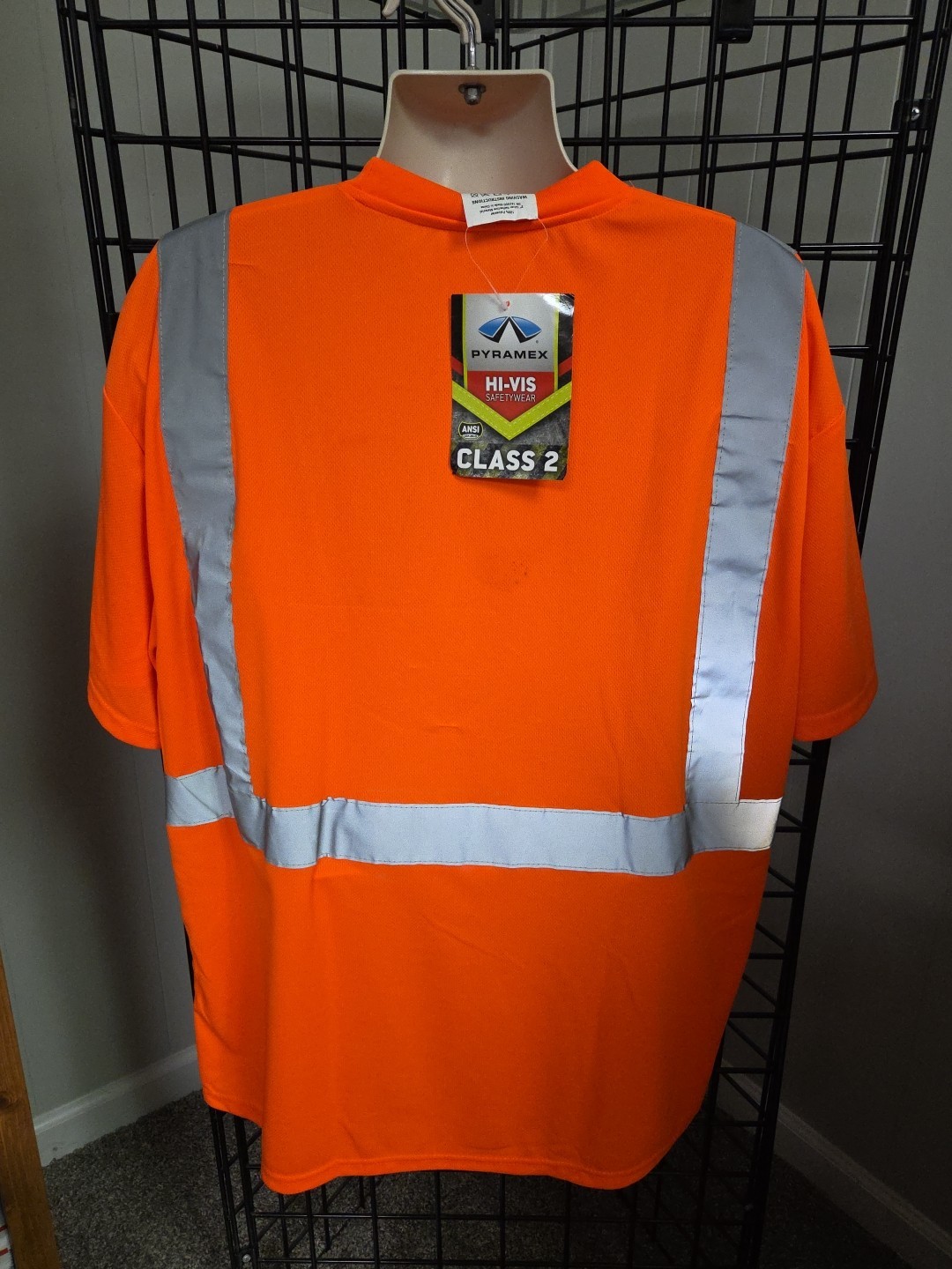 High Visability Pyramex Class 2 Reflective Hi Vis Safety T-Shirt Size 2XL Orange gallery