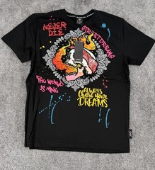 NWT Switch Remarkable Graphic T Shirt Mens XL Black Graffiti Skull Grunge Punk