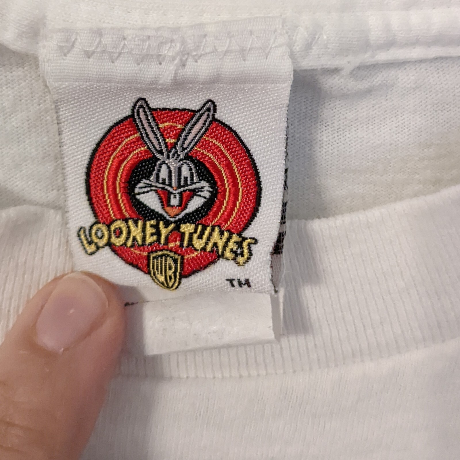 Vintage Looney Tunes Orange You Scared 1998 Graphic Tee Single Stitch Rare Size gallery