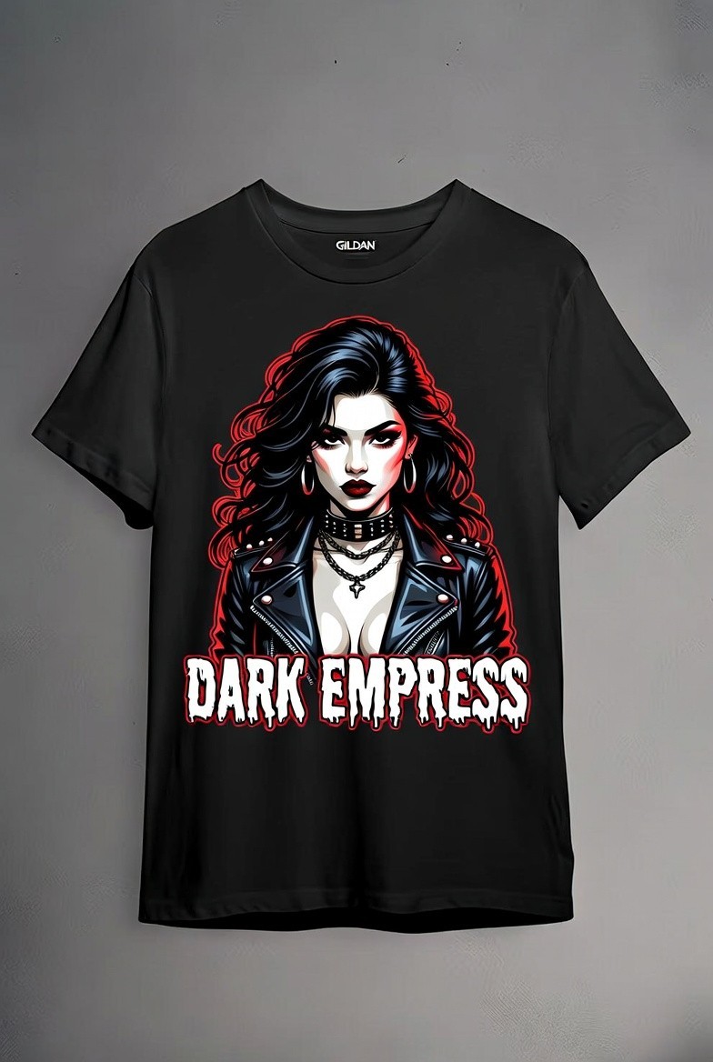 Streetwear Black T-Shirt Dark Empress Sexy Girl Graphic Hip Hop Unisex