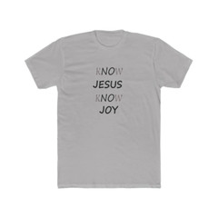 Next Level 3600 Soft Cotton Tee “KNOW JESUS KNOW JOY”
