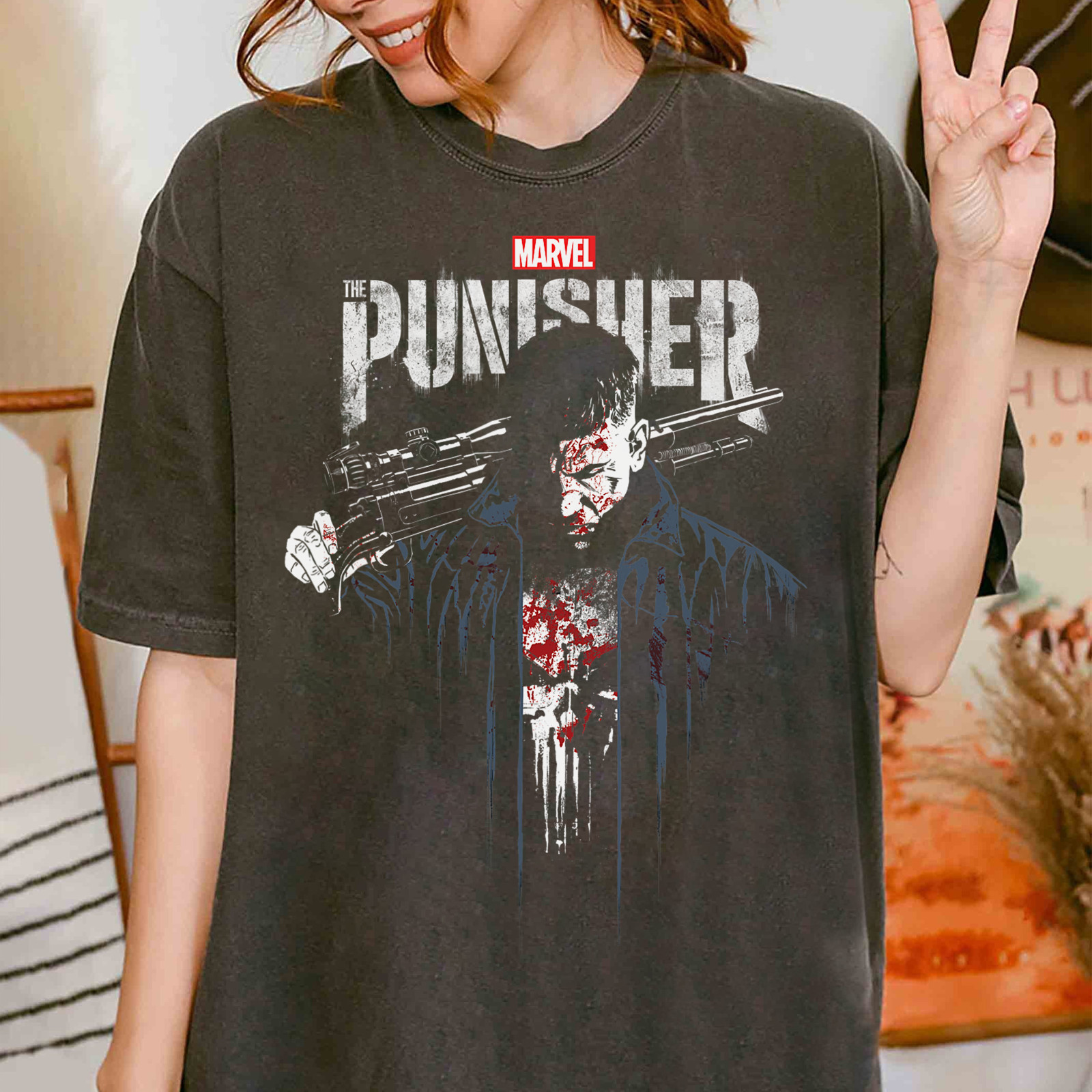 Marvel The Punisher Frank Castle Vigilante Unisex T-shirt Kid Shirt 111051 gallery