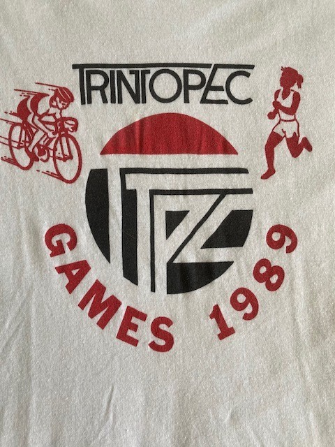 TRINTOPEC GAMES 1989 T-Shirt honoring Trinidad & Tobago Sports Event, size Lg gallery