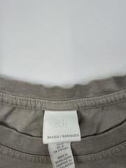 H&M Shirt Mens Medium Gray Basics Solid Tee Crewneck Short Sleeve Casual
