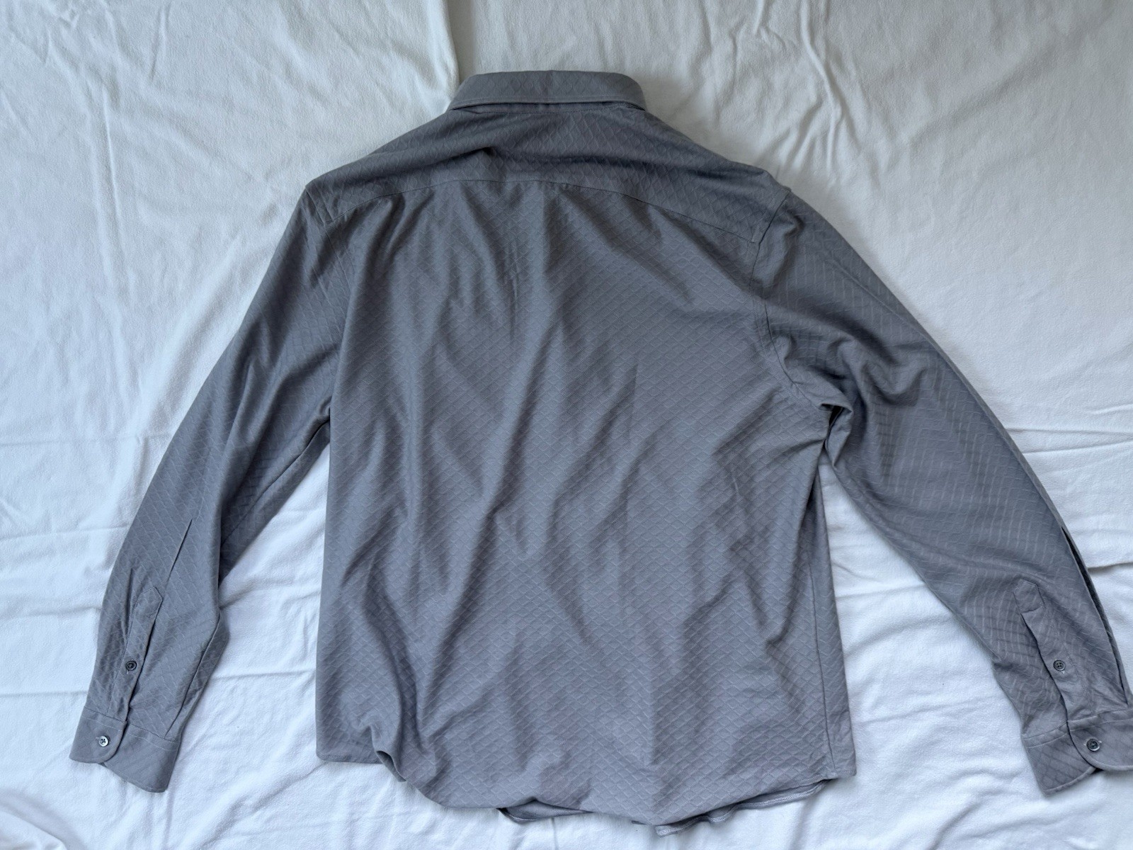 Mens Shirt New Authentic Emporio Armani Size L Gray Soft gallery