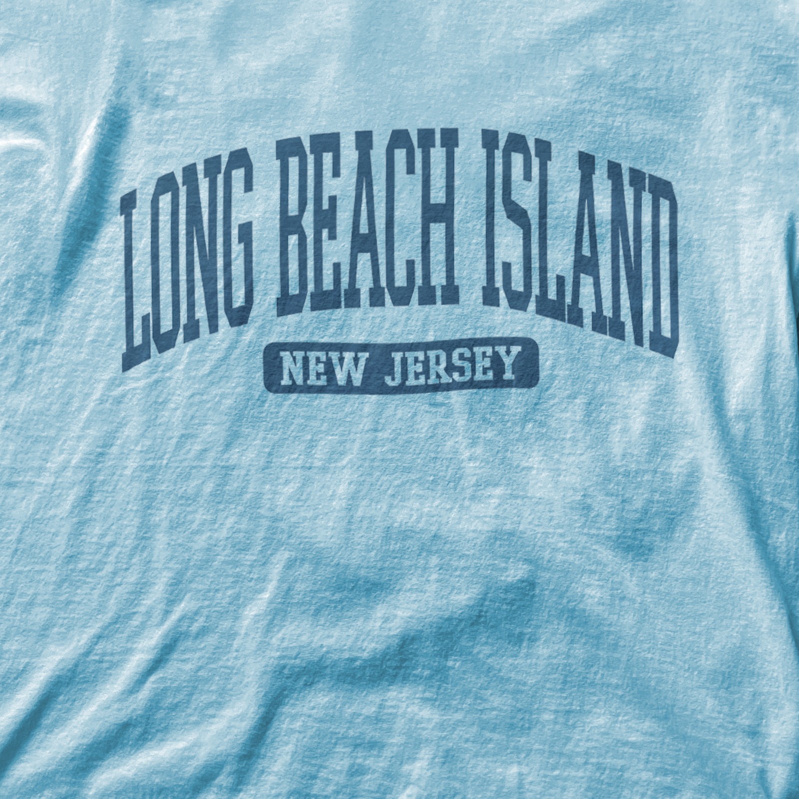 Long Beach Island New Jersey Souvenir Vintage, Minimalist T-Shirt Light Blue gallery