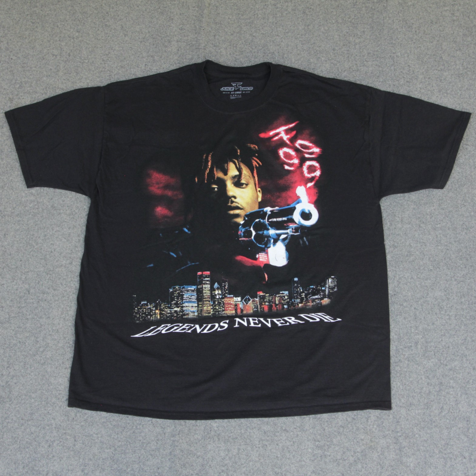 Juice Wrld x FaZe Clan T Shirt 2XL Guardian Merch Legends Never Die 999 USA gallery