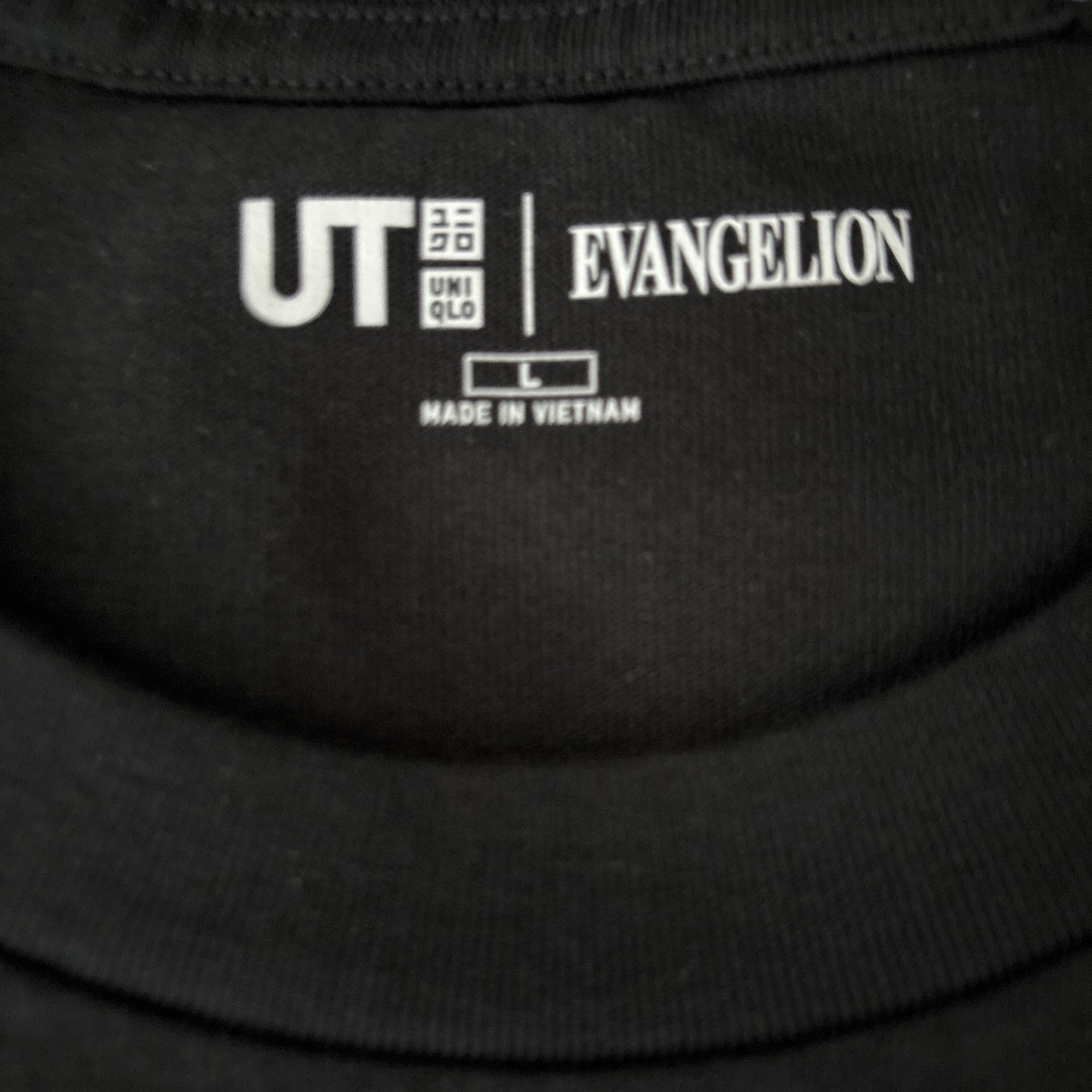 UNIQLO NEON GENESIS EVANGELION BLACK TSHIRT SIZE LARGE NWT (REI ASUKA SHINJI) gallery