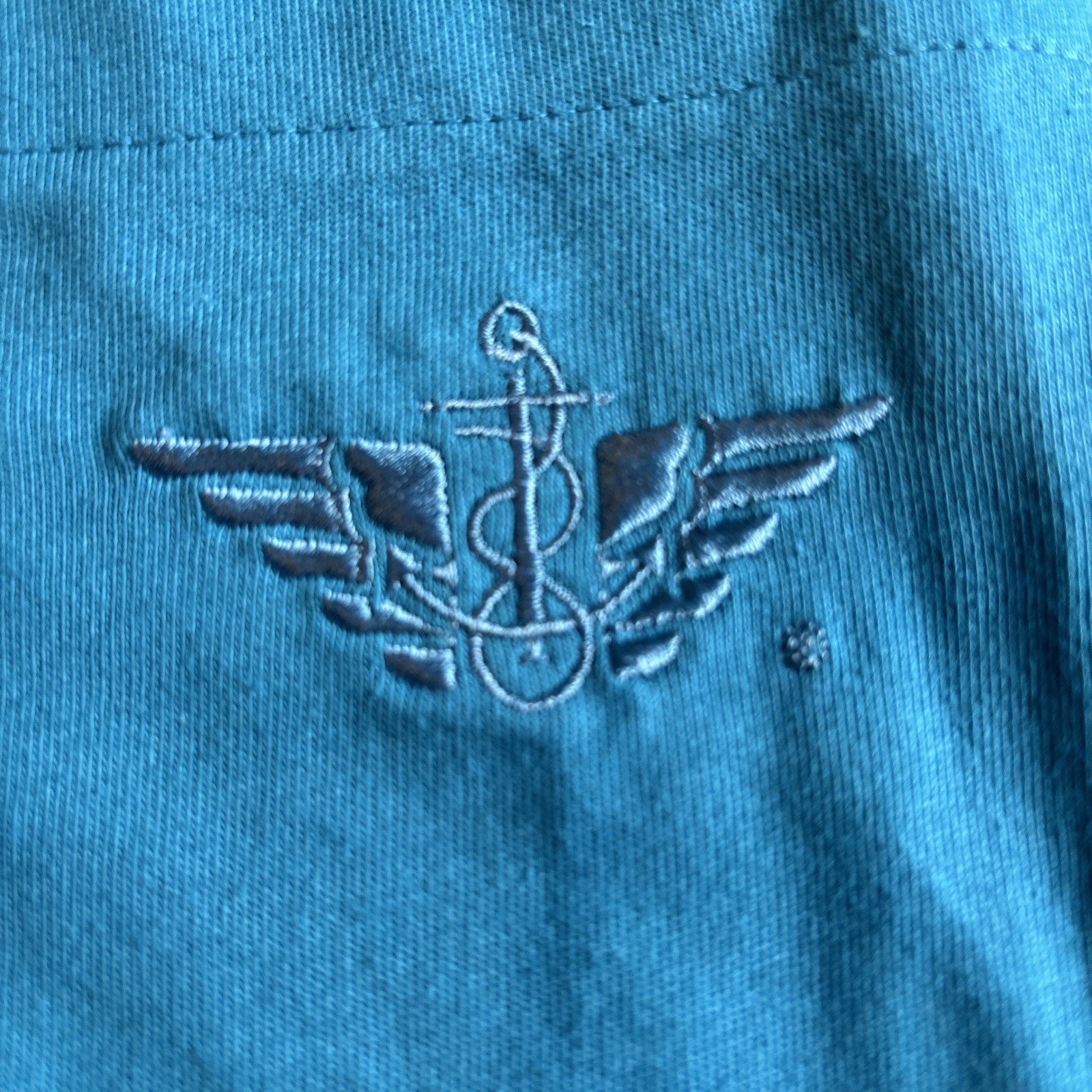 Vintage Dockers T Shirt Teal Made In USA Sz M (12-14) NWT See Description gallery