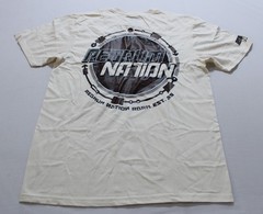 Redrum Nation Men’s V25 Short Sleeve Cotton T-Shirt CG2 Natural Medium NWT